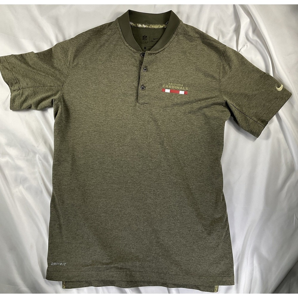 Nike Size M Arizona Cardinals Salute To Service Shirt Men's Camo Green 124